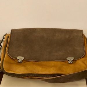 Brown leather Liebeskind computer bag